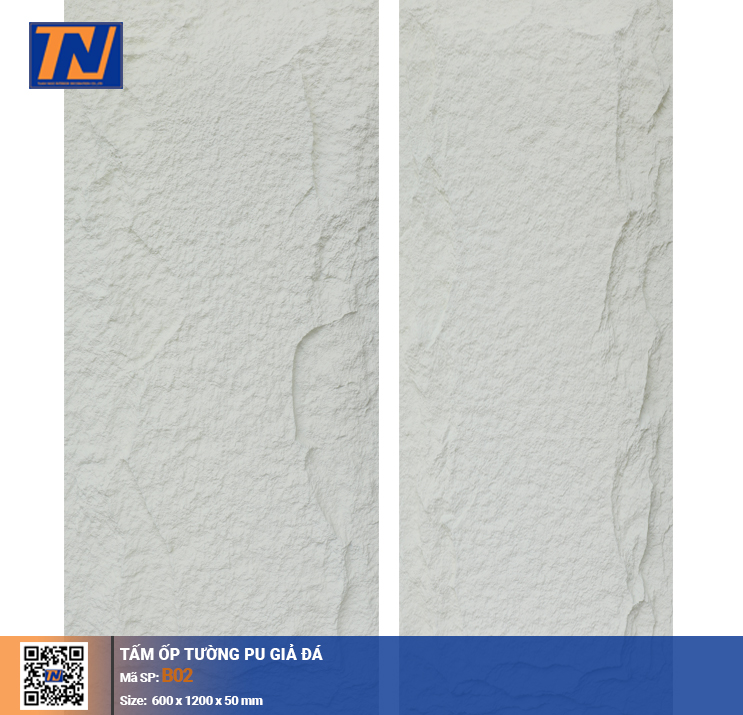 Tấm ốp tường PU giả đá B02