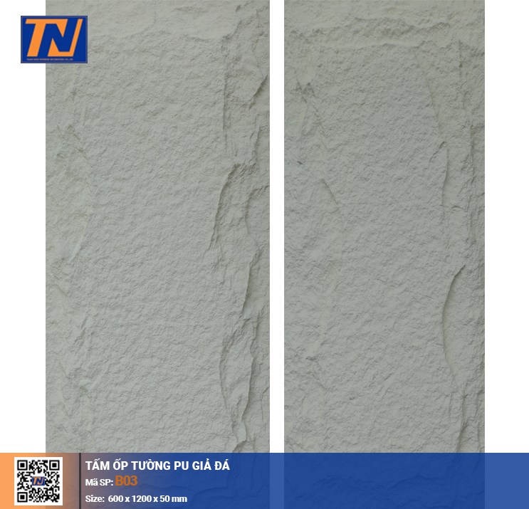 Tấm ốp tường PU giả đá B03