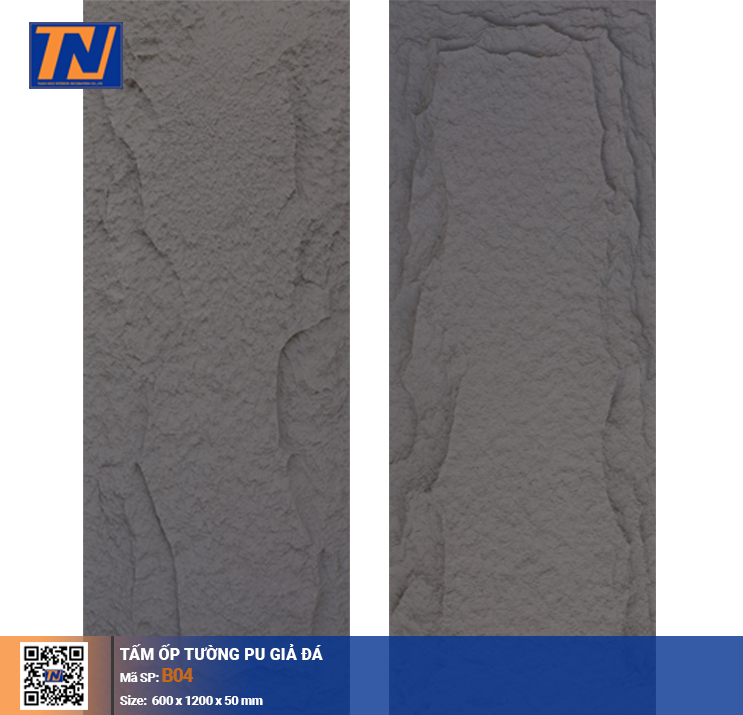 Tấm ốp tường PU giả đá B04