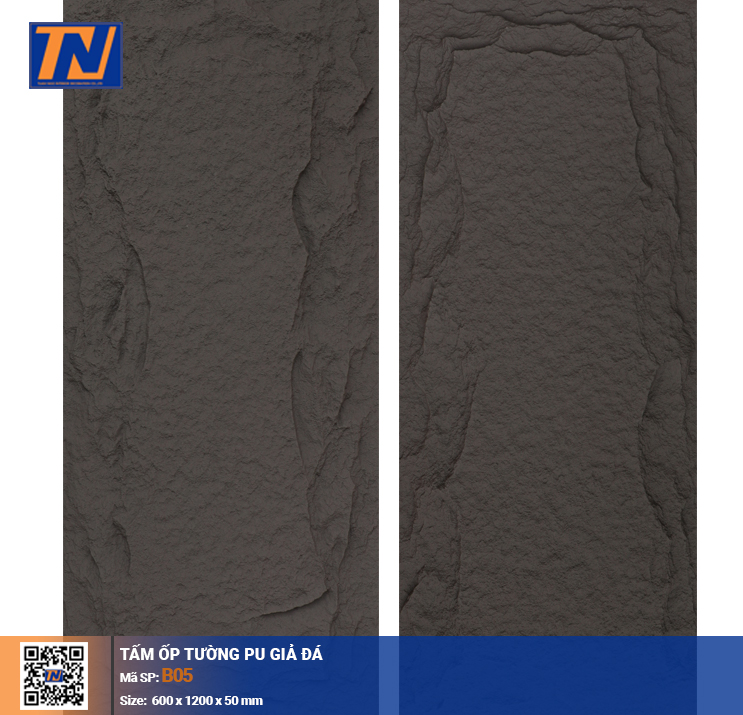 Tấm ốp tường PU giả đá B05