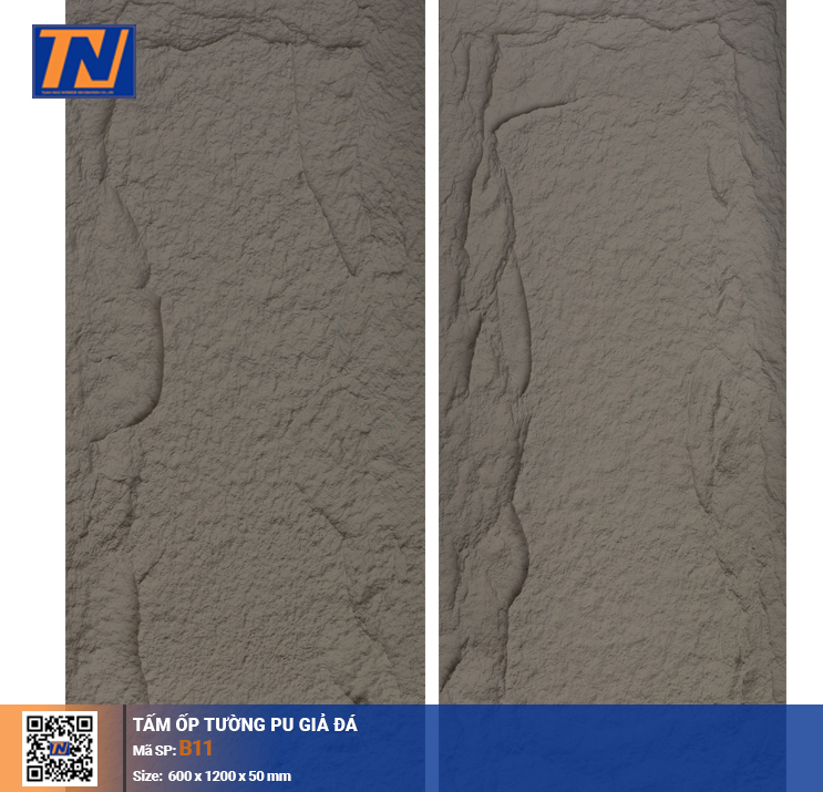 Tấm ốp tường PU giả đá B11