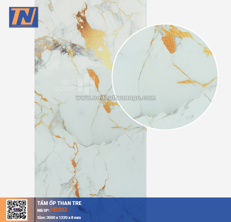 Tấm ốp than tre HB203