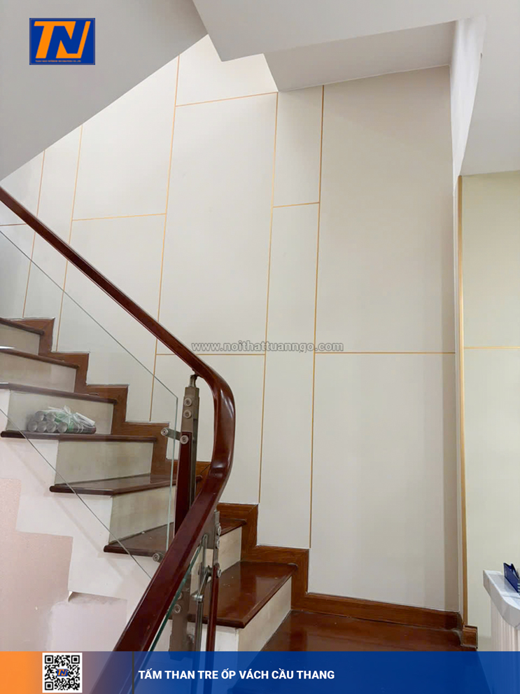 Tấm ốp than tre cho vách cầu thang Tại Quận Bình Thạnh