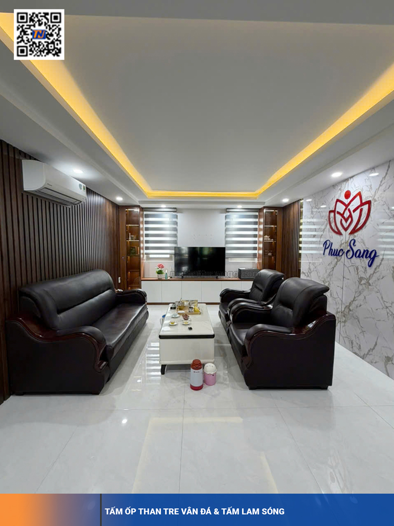 Tấm Lam Sóng & Tấm Ốp Than Tre Vân Đá tại quận Gò Vấp