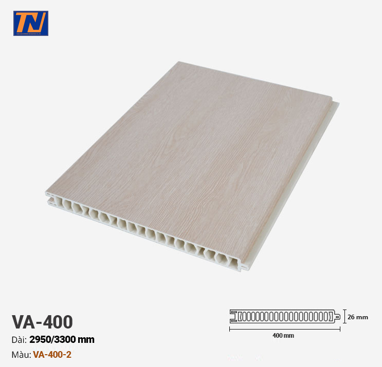 Tấm vách ngăn PVC VA-400-2