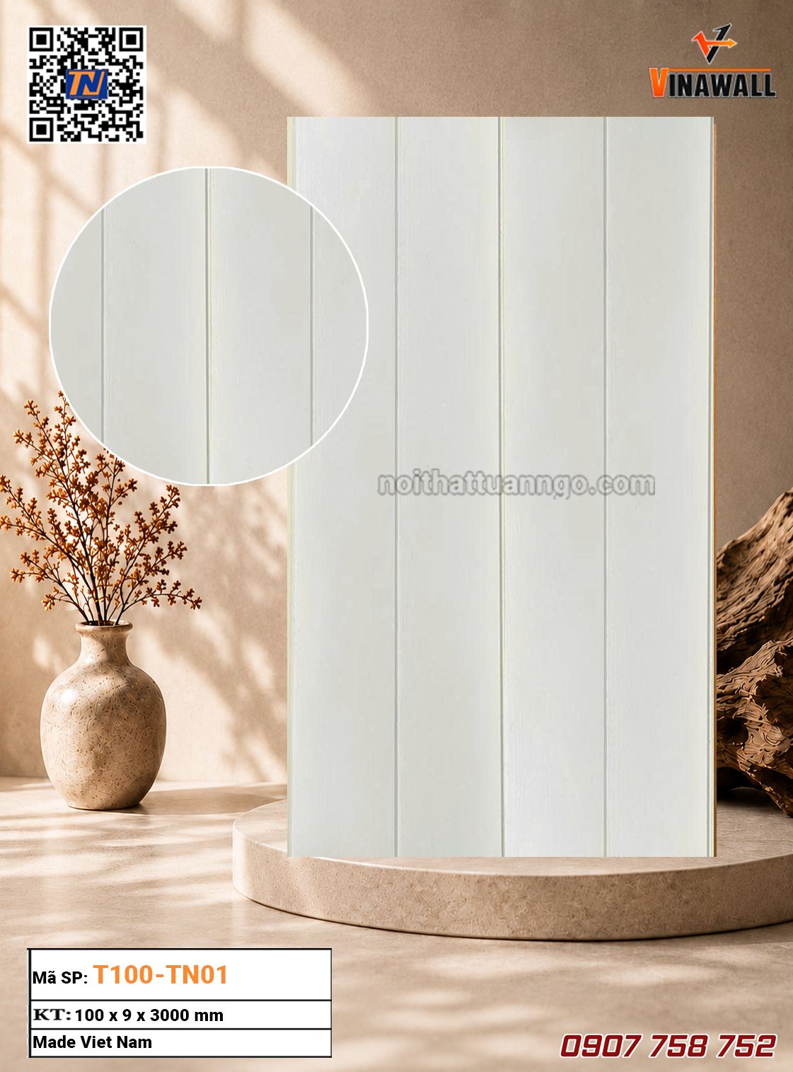 Tấm Ốp Phẳng T100-TN01