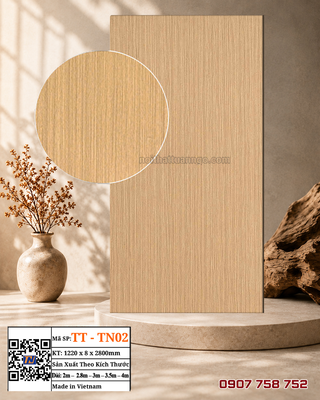 Tấm ốp than tre TT-TN02