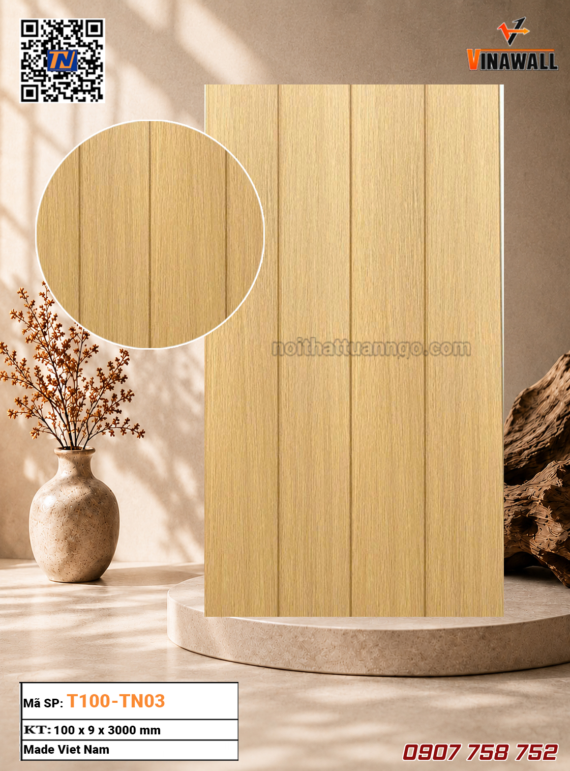 Tấm Ốp Phẳng T100-TN03