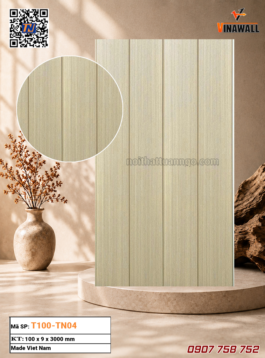 Tấm Ốp Phẳng T100-TN04