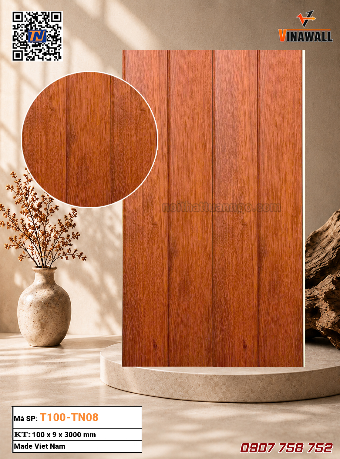 Tấm Ốp Phẳng T100-TN08