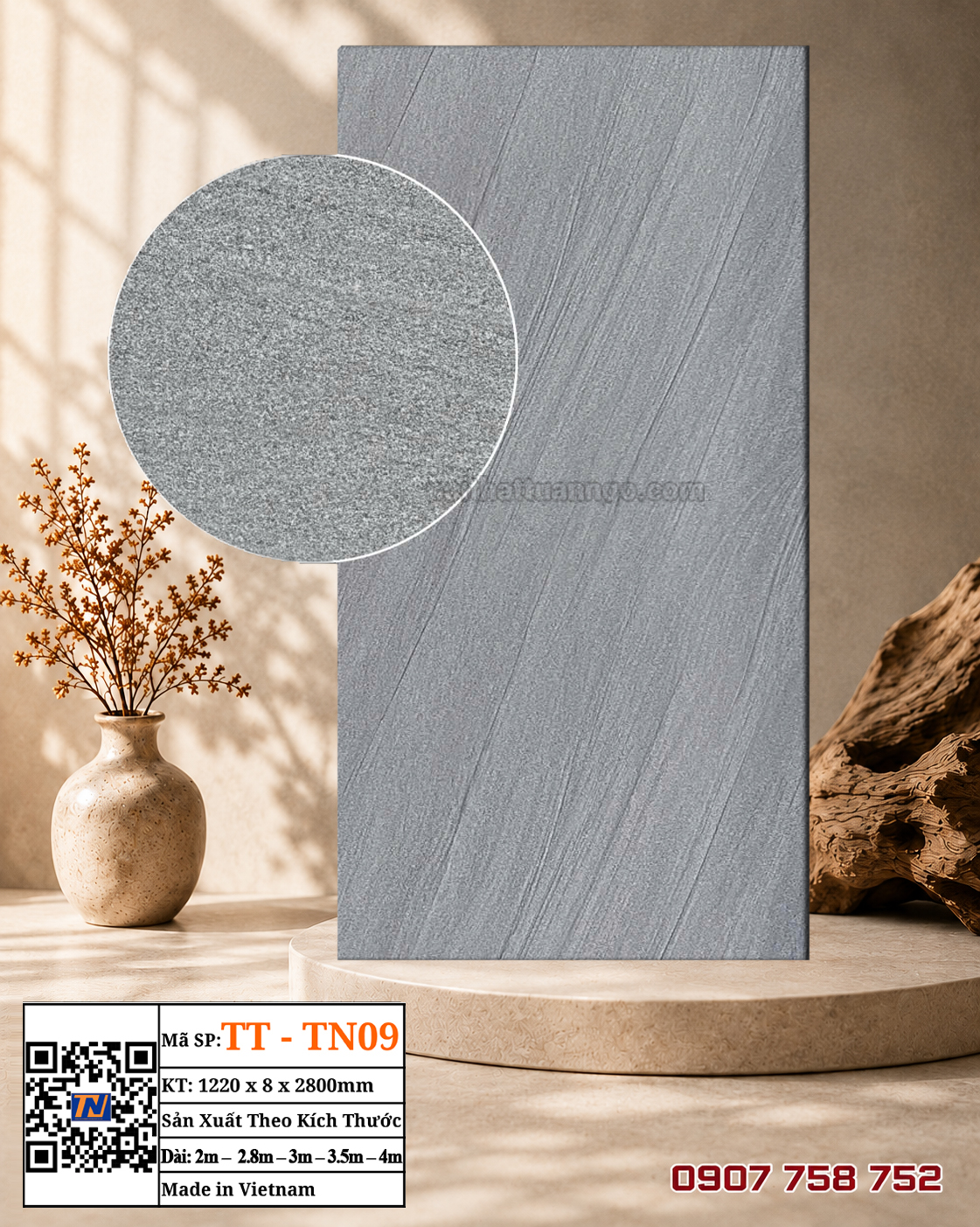 Tấm ốp than tre TT-TN09