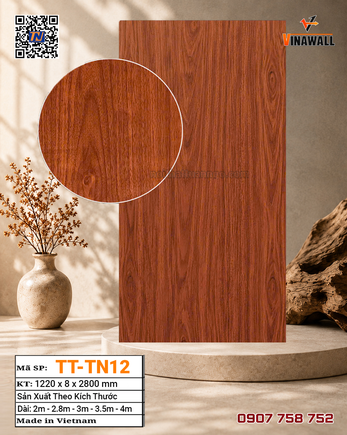 Tấm ốp than tre TT-TN12