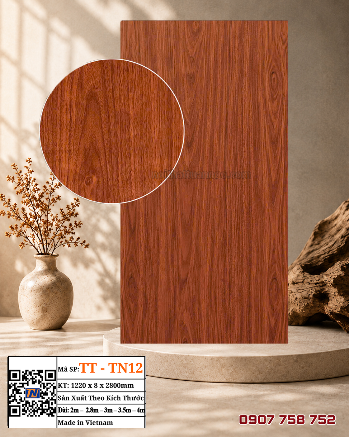 Tấm ốp than tre TT-TN12
