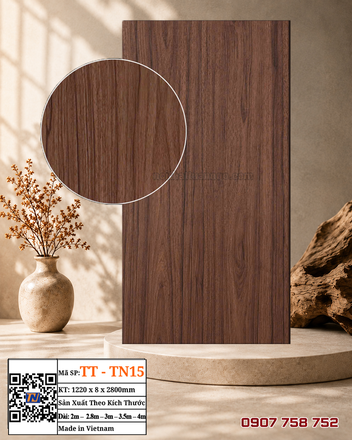 Tấm ốp than tre TT-TN15