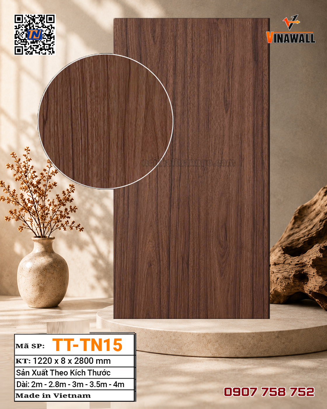 Tấm ốp than tre TT-TN15