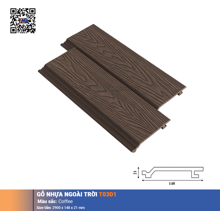 Gỗ nhựa Glotex TOD31_Coffee