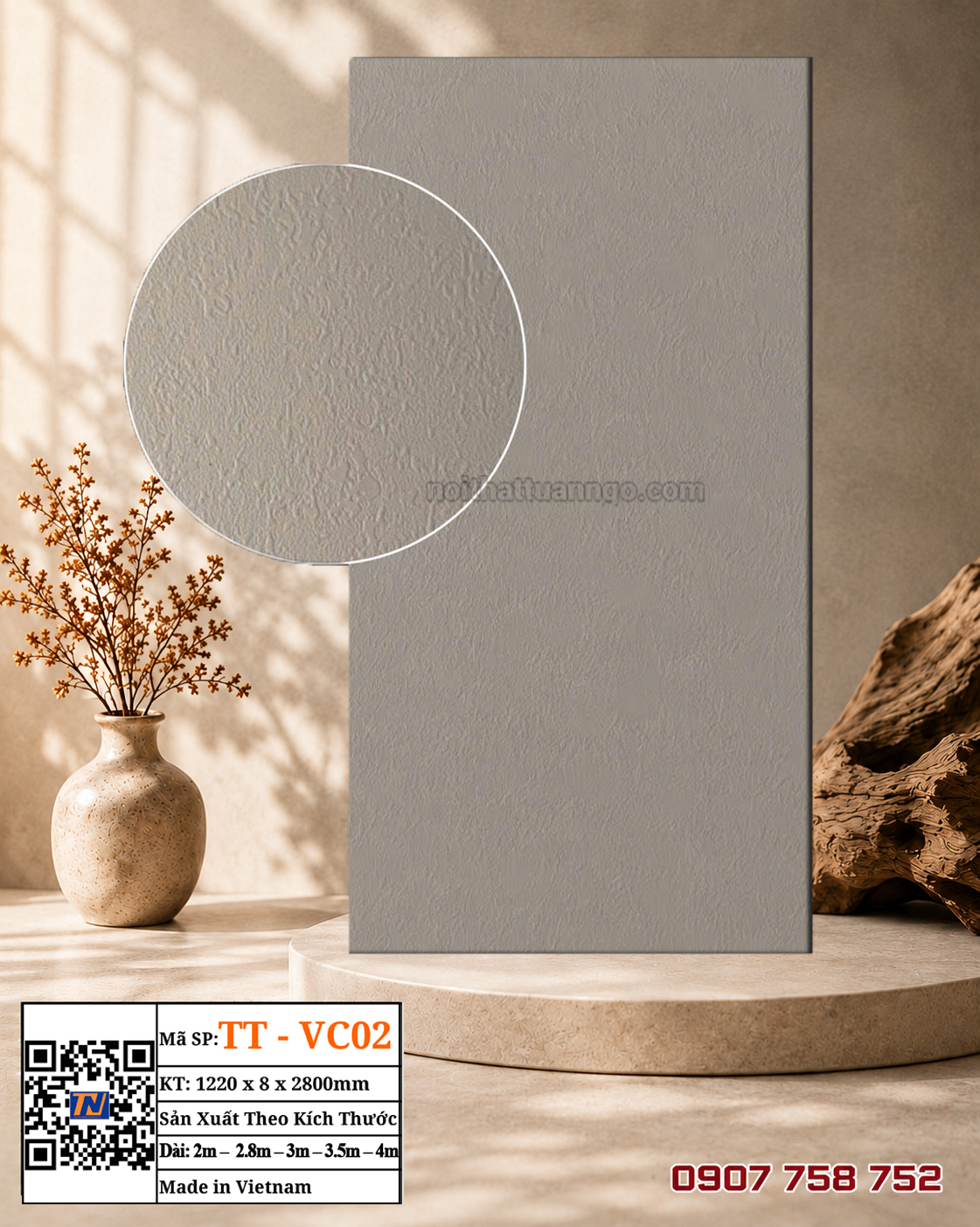 Tấm ốp than tre TT-VC02