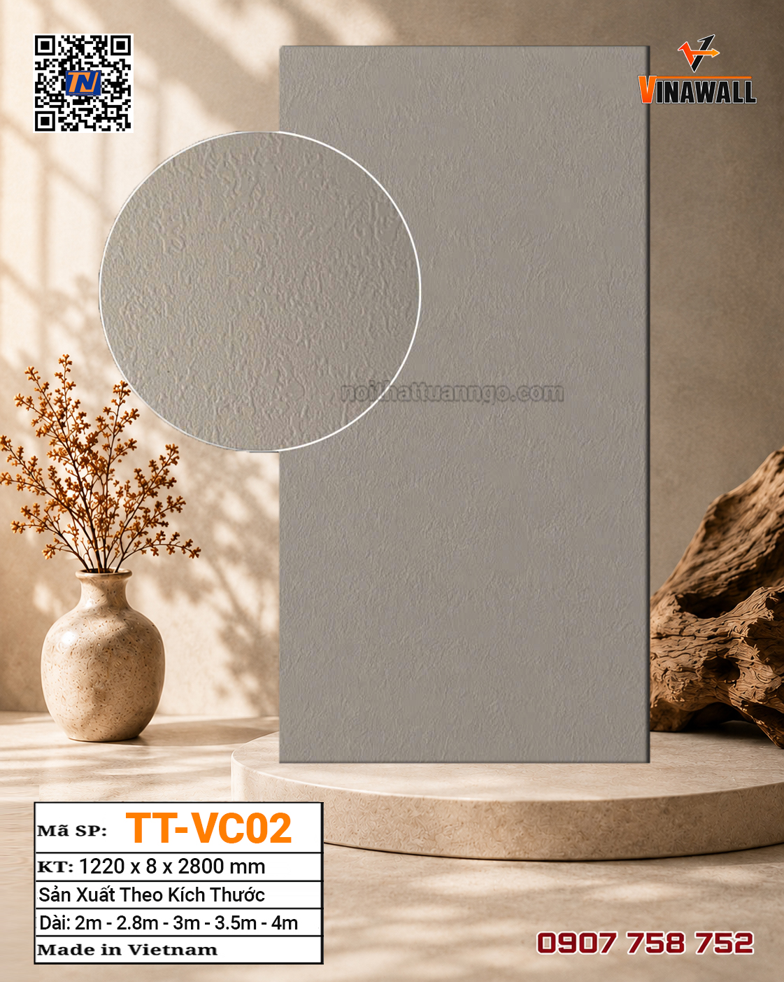 Tấm ốp than tre TT-VC02