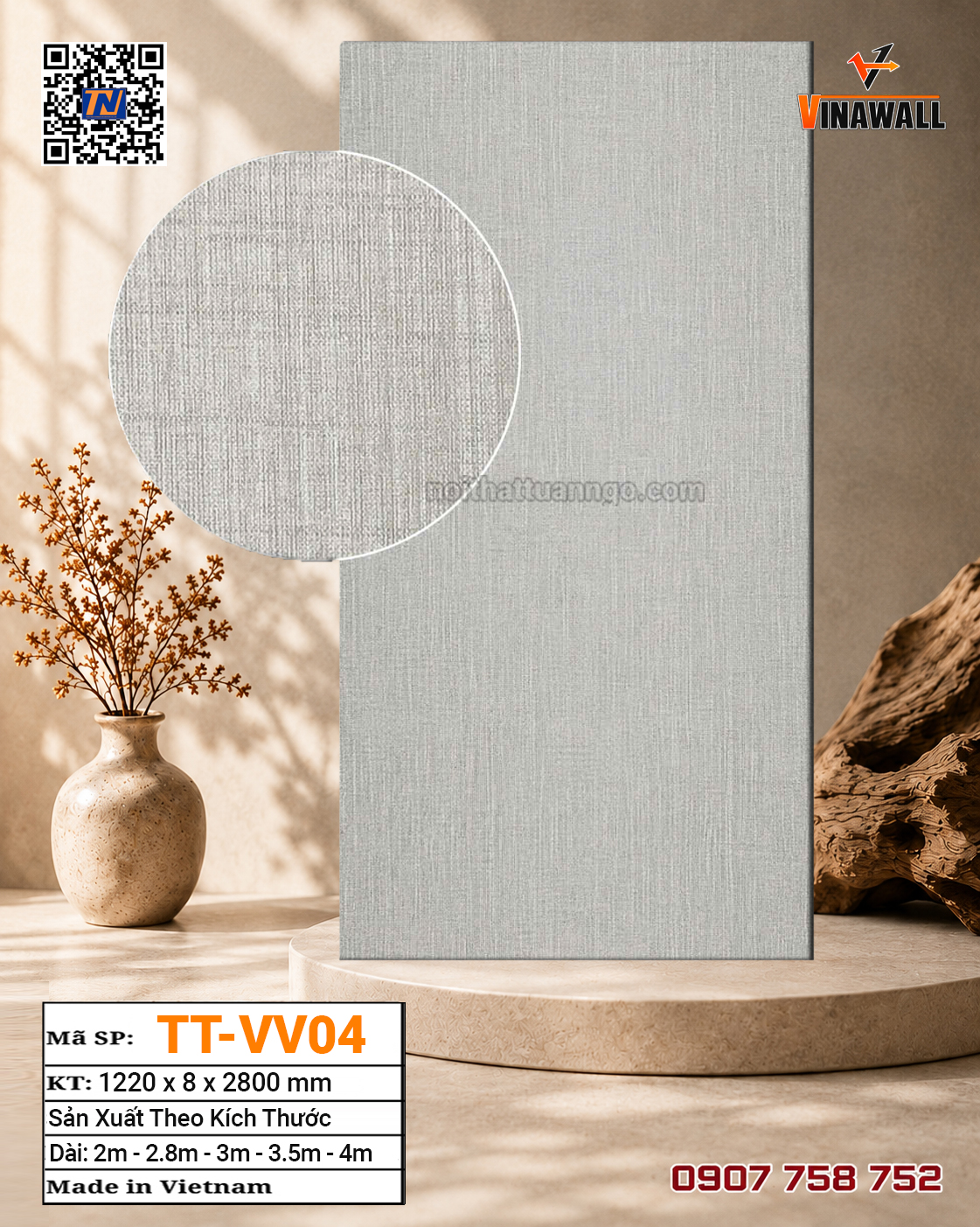 Tấm ốp than tre TT-VV04