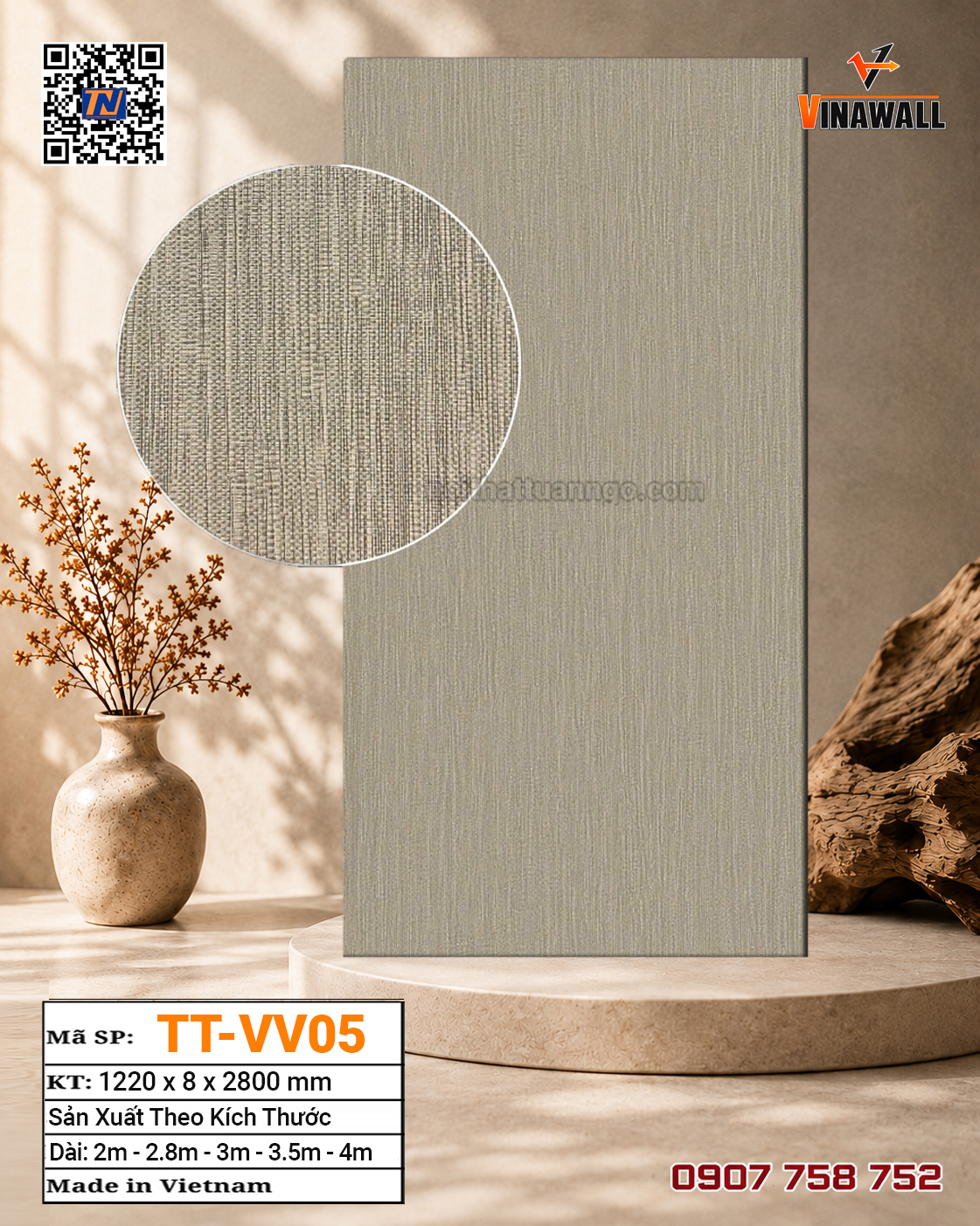Tấm ốp than tre TT-VV05