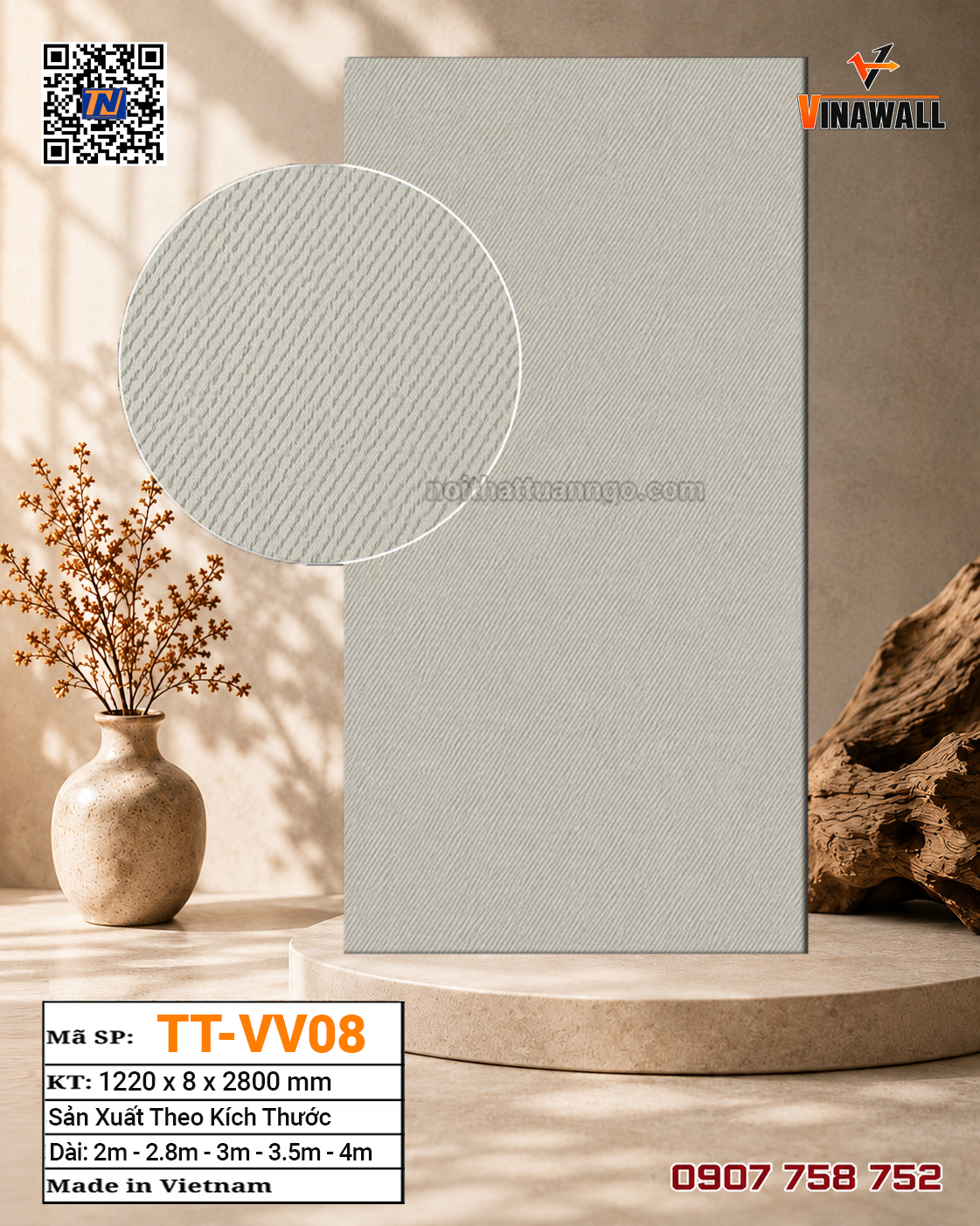Tấm ốp than tre TT-VV08