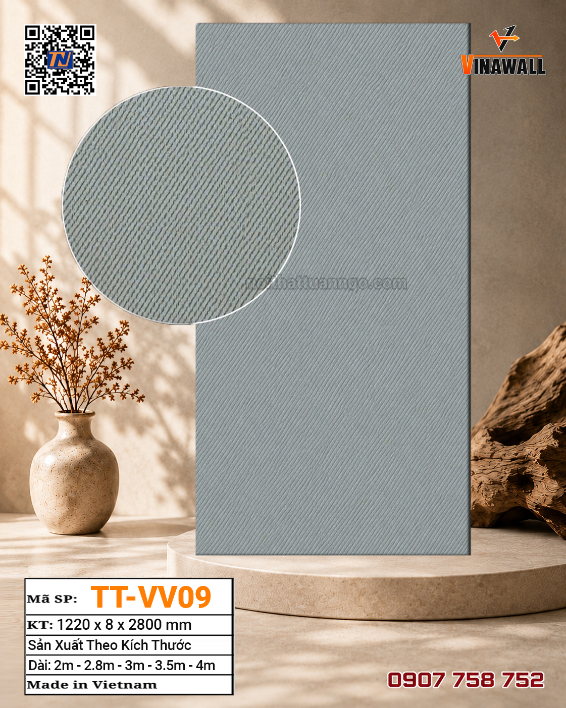Tấm ốp than tre TT-VV09