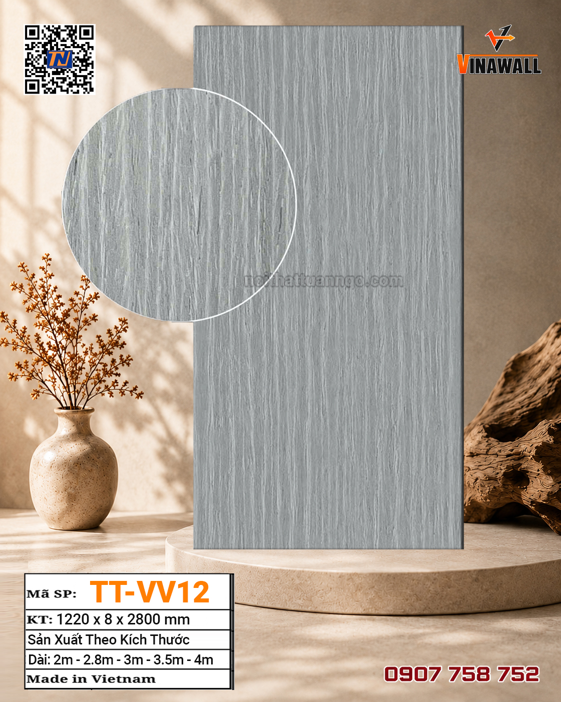 Tấm ốp than tre TT-VV12