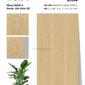 Tấm than tre vân ghim gỗ WEiR-4