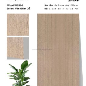 Tấm than tre vân ghim gỗ WEiR-2